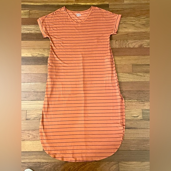 NWOT Orange Stripe Maxi - Picture 1 of 3